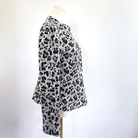 Lafayette 148 Wool Blend Textured Jacket Sz 6 Blazer Abstract Evening Holiday - Picture 6 of 13